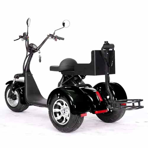 2000W 60V Electric Fat Tire Trike - 3 Wheel Scooter Moped Bike with Golf Rack, Similar to CityCoco Bike CT 3G - Perfect for Commuting, Golf Course Transport & Urban Adventure