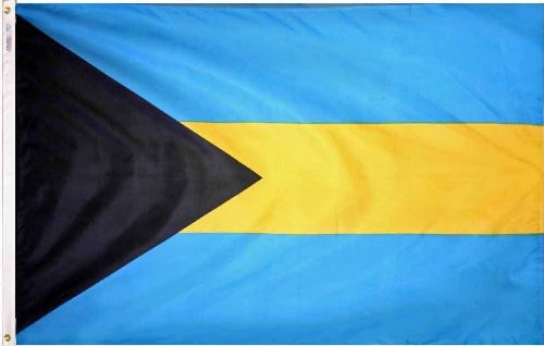 5' x 8' Bahamas Nylon Flag - Durable Outdoor & Indoor World Flags for Home Decor, Sporting Events, and International Celebrations