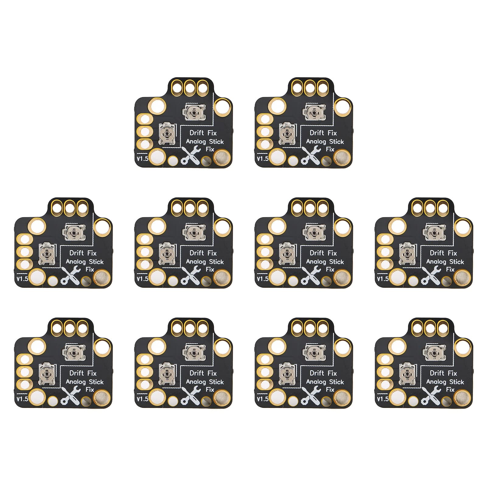 SYH&AQYE Analog Stick Drift Fix Kit - 10pcs 3D Printed Repair Parts for PS4/PS5 Controller Gamepad - Easy to Use Joystick Drift Fix Solution for Gaming Enthusiasts (Perfect for Competitive Gaming & Long Play Sessions)