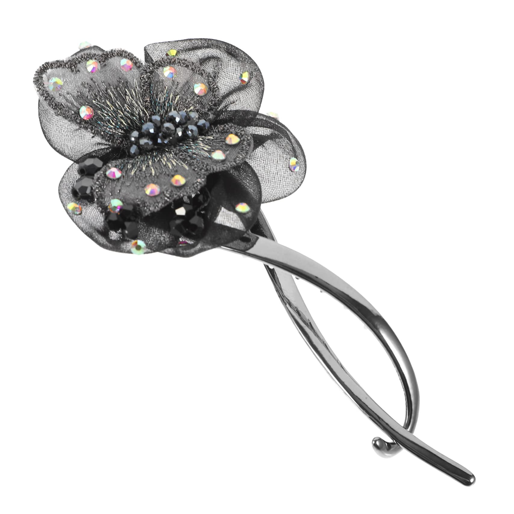 Beaupretty Rhinestone Hair Clips for Women - Elegant Butterfly & Flower Hair Accessories for Ponytails, Buns, Curly & Thick Hair - Perfect for Weddings, Parties & Daily Styling