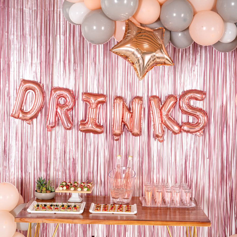 Rose Gold Mylar Letter S Balloon - 16 Inch Party Decoration for Birthdays, Weddings & Baby Showers | Balloonify 1-Count Box