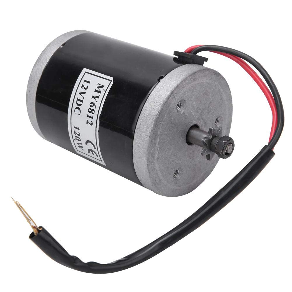 12V 120W High Speed Brushed Electric Scooter Motor with Belt Pulley - Durable E-Scooter Accessory for DIY Projects & Mobility Scooters - Perfect for Electric Vehicle Upgrades, Hobbyist Builds and Personal Transportation Solutions