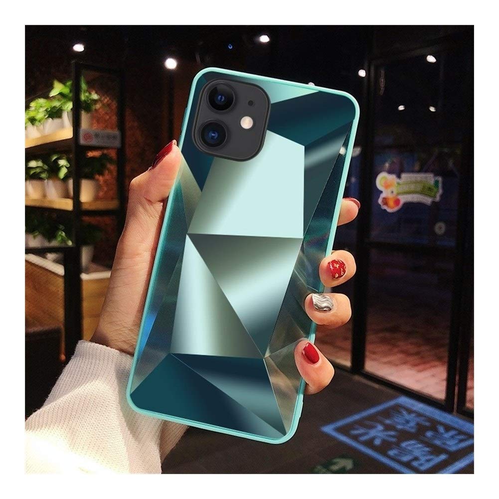 3D Diamond Mirror Back Phone Case for iPhone 11 Pro/X/XR/XS Max/8/7/6/6S Plus - Luxury Protective Cover with Sparkling Design - Perfect for Parties, Weddings & Everyday Glam