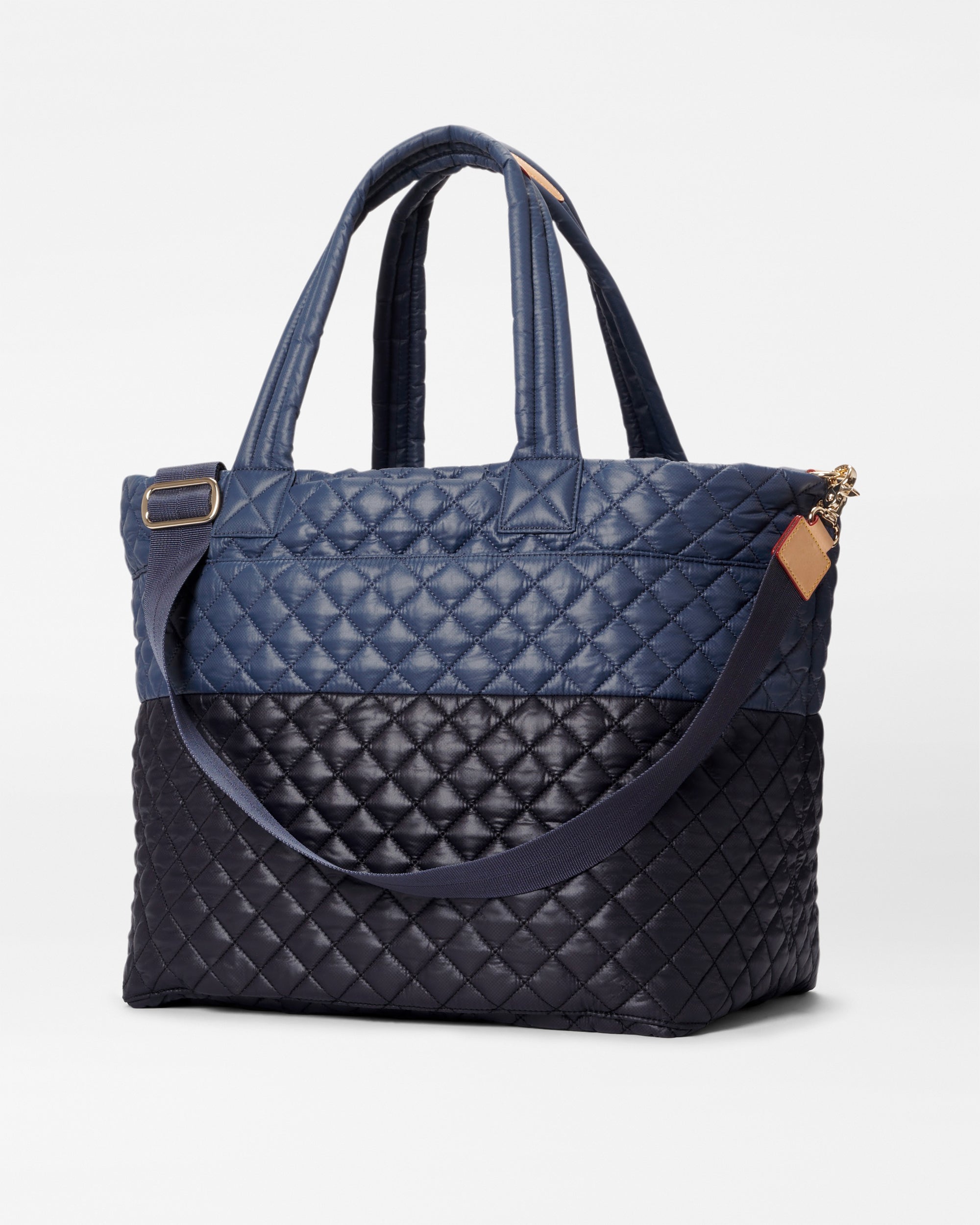Premium Black & Navy Large Metro Tote Bag - Spacious Designer Handbag for Women, Work, Travel & Shopping | Water-Resistant Durable Work Tote with Multiple Pockets