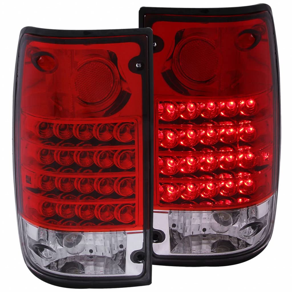 ANZO LED Tail Lights for Toyota Pickup 1989-1995 - Red/Clear (Part #311043) | Durable & Bright Replacement for Improved Visibility & Safety | Perfect for Off-Roading, Camping & Night Driving