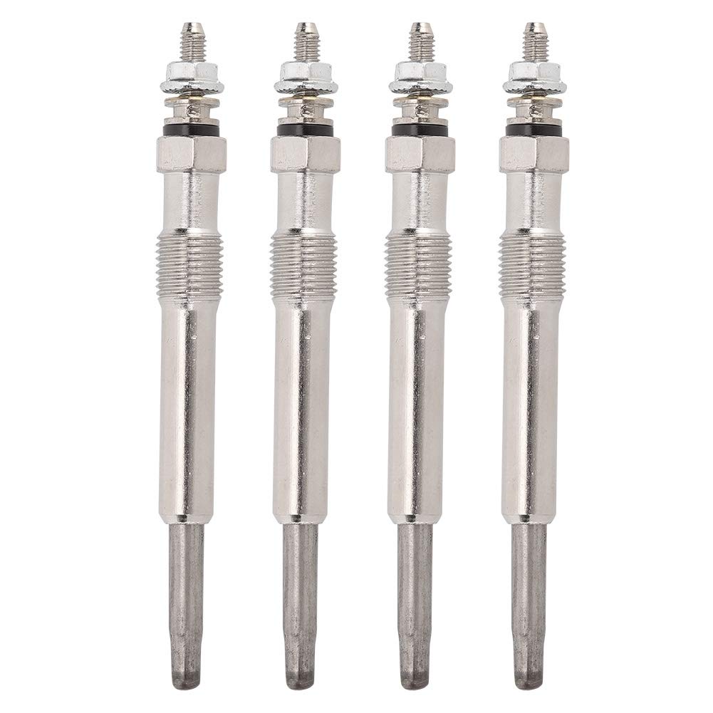 Akozon 4pcs Heater Glow Plug Replacement for Renault Clio Kangoo Trafic - 7700100558 - Engine Heating Solution for Cold Weather Starts