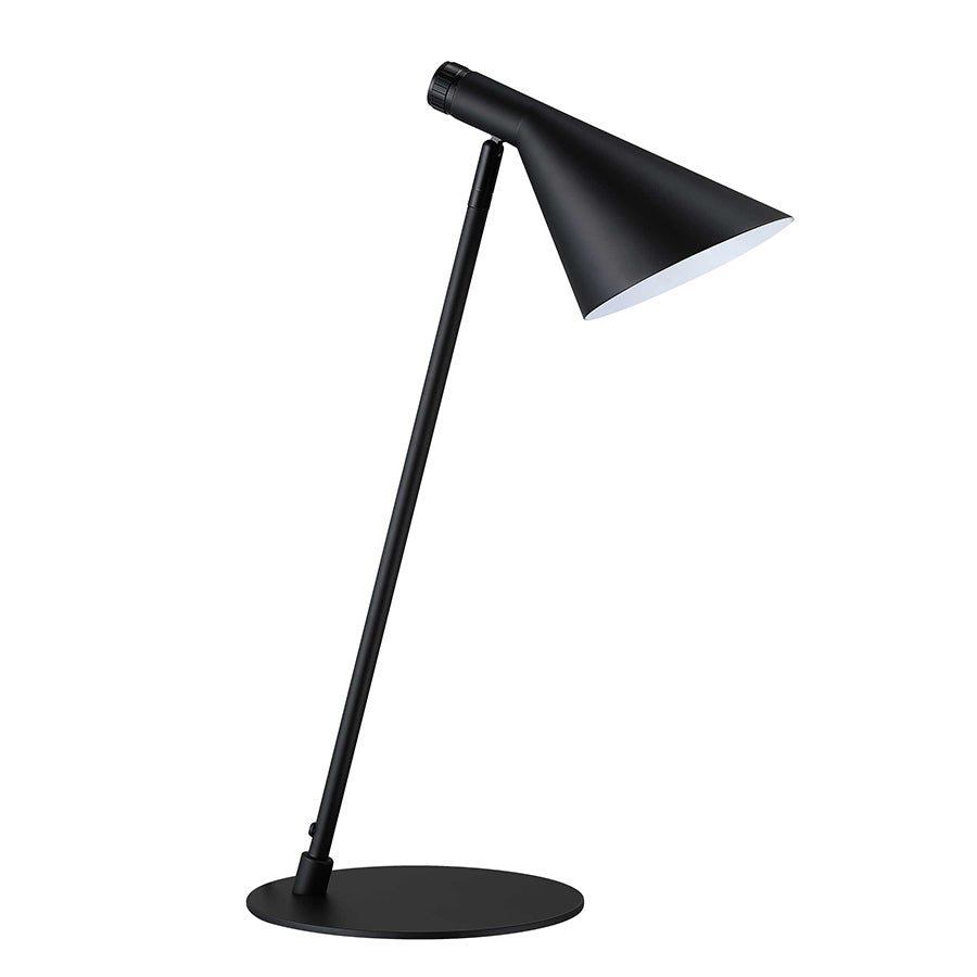 Modern Cena Table Lamp - Stylish LED Nightstand Light with USB Port, Adjustable Brightness & Warm White Light for Bedroom, Living Room, Office & Study Desk