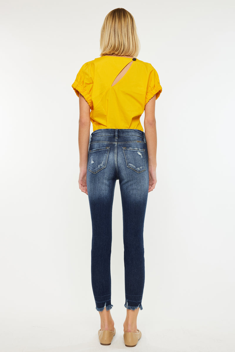 Eliza High Rise Ankle Skinny Jeans for Women - Stretch Denim Pants, Slim Fit, Comfortable & Fashionable - Perfect for Casual Wear, Office, Dating & Night Out