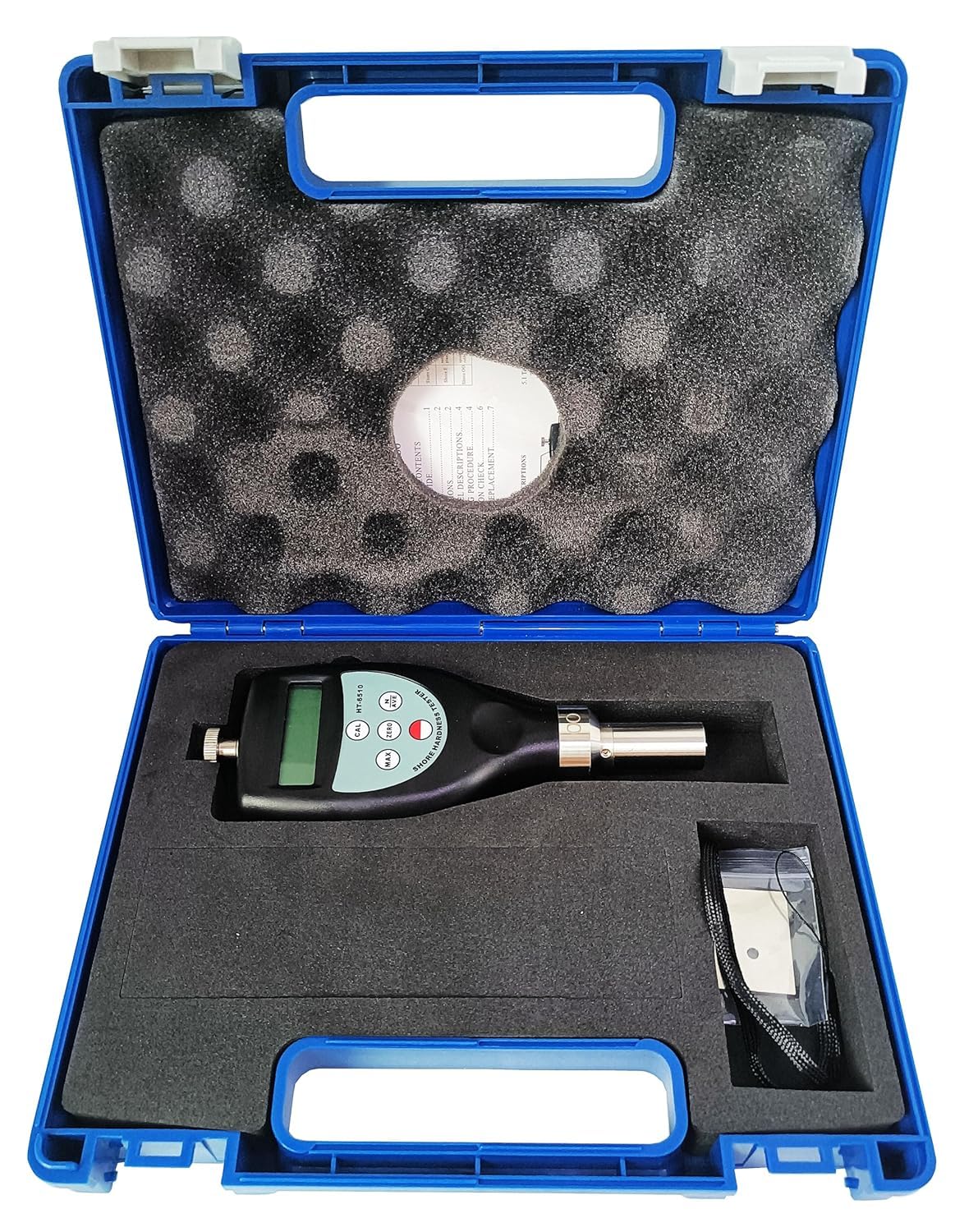 Shore OO Durometer Hardness Tester - Soft Elastic Material Gauge for Foam, Rubber & Gel Measurement | Perfect for Quality Control in Manufacturing, Laboratories & Industrial Applications