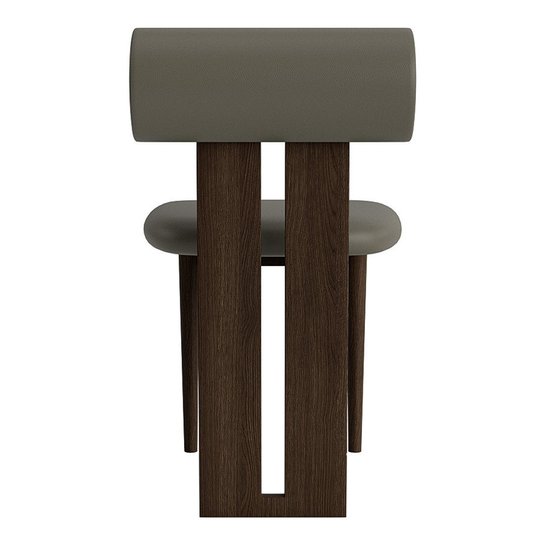 Modern Hippo Side Chair - Sturdy Wooden Accent Chair for Dining Room, Living Room & Office - Perfect for Small Spaces & Home Decor