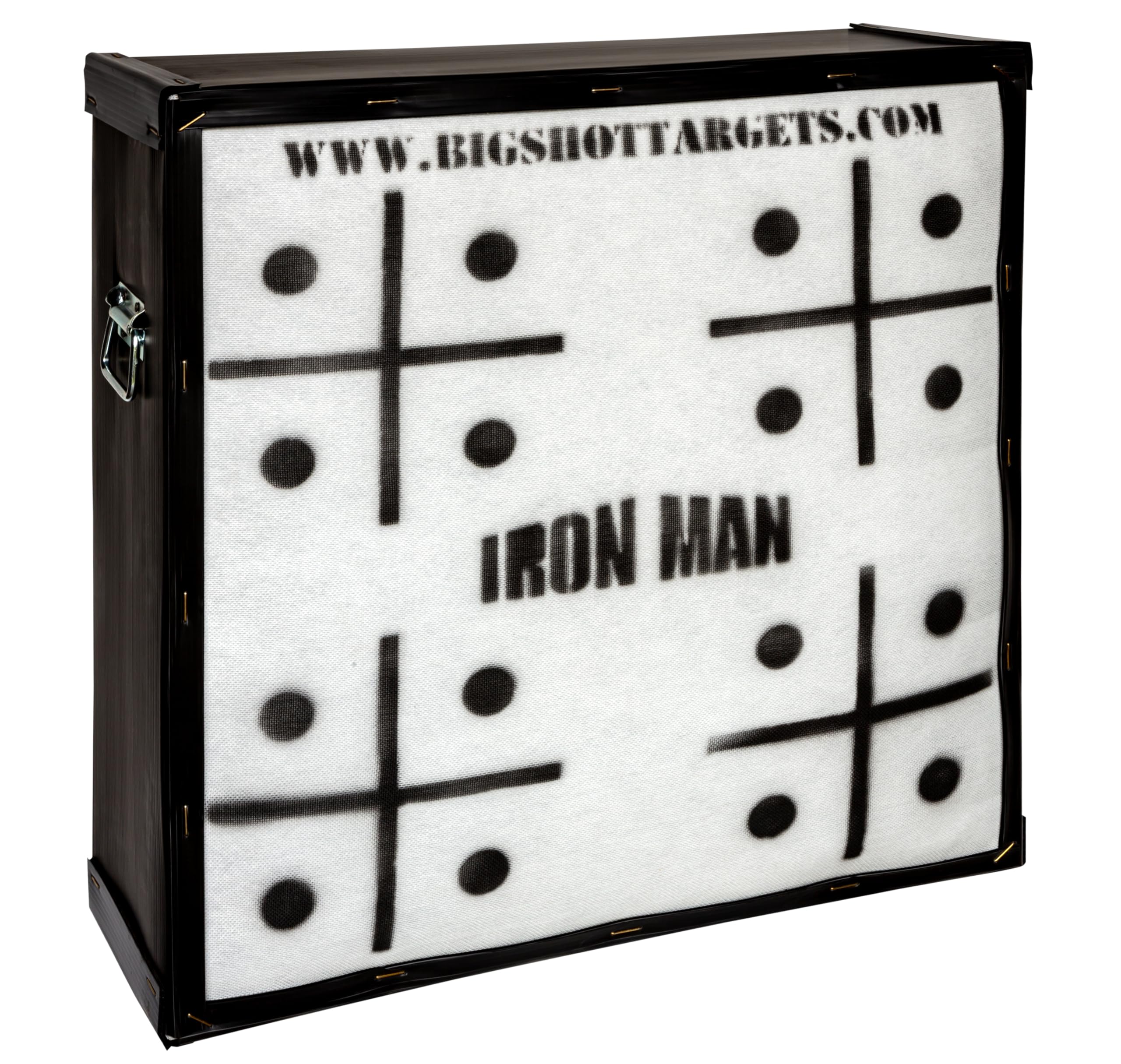 Iron Man 30 Personal Range Target with Heavy Duty Steel Stand - Durable Outdoor Shooting Practice for Archery & Firearms Training | Perfect for Backyard, Hunting, and Tactical Drills