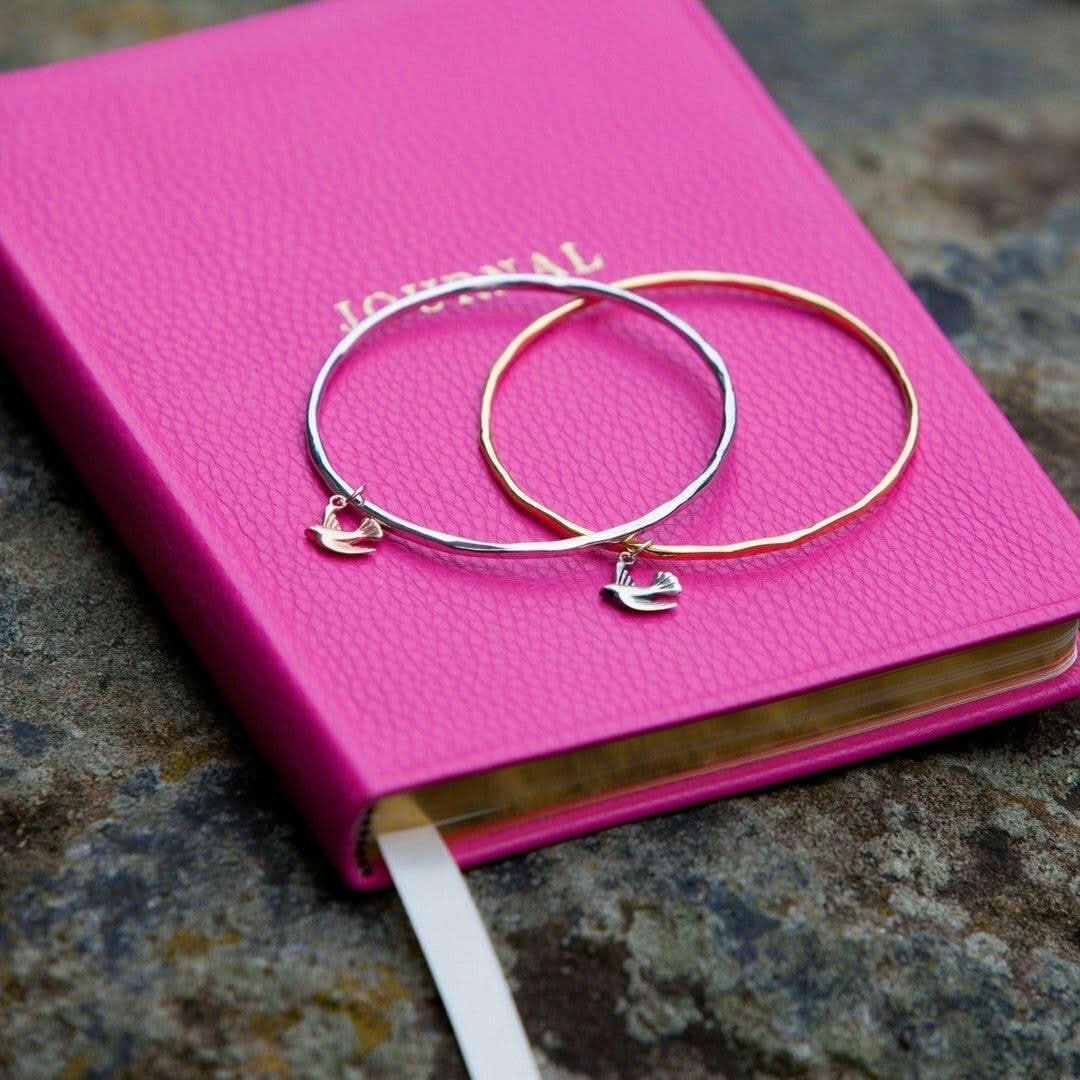 Elegant Bird Bangle Bracelet for Women - Sterling Silver & Gold Plated Jewelry - Perfect for Gifts, Parties & Everyday Wear