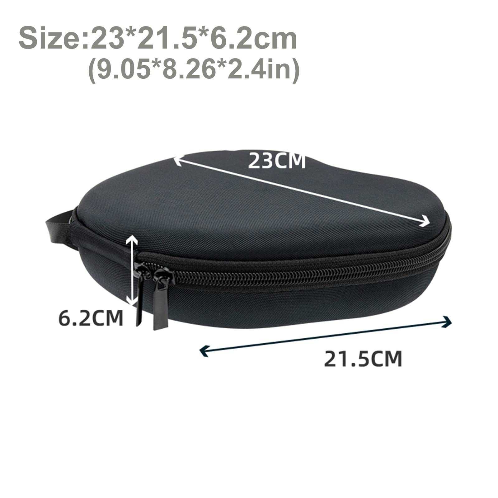 Premium EVA Protective Carrying Case for Sony WH-CH720N & WH-CH520 Headphones - Durable Travel Storage with Accessories Mesh Bag (Black) - Perfect for Travel, Commuting, and Home Organization