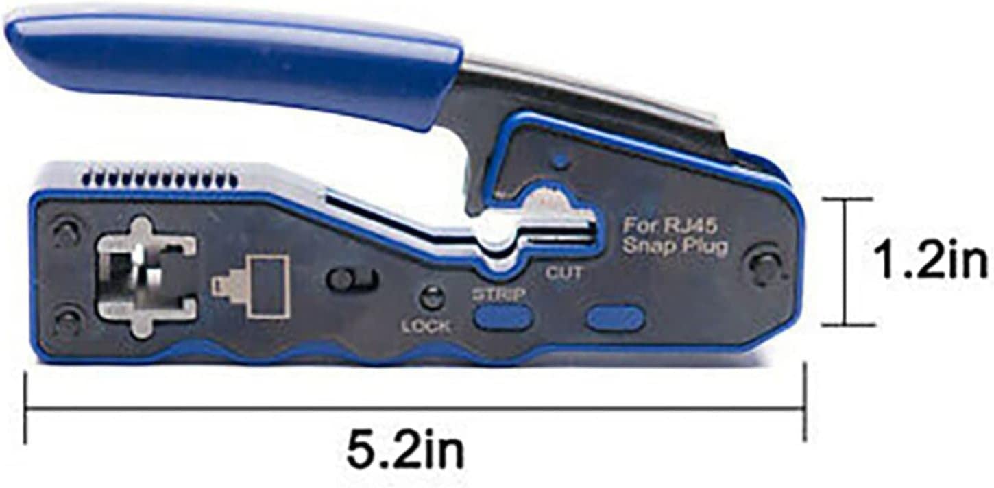 AVFORA Crimping Tool for Ethernet Cables - Professional Wire Stripper & Crimper for RJ45 Connectors | Perfect for Network Installations & DIY Home Wiring Projects