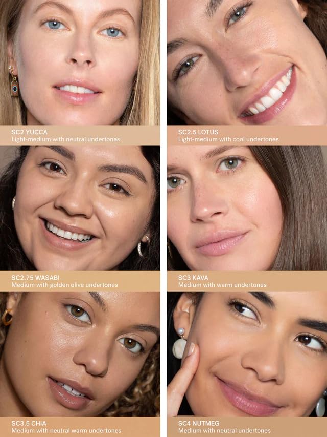 ILIA True Skin Serum Concealer - Vegan, Cruelty-Free & Non-Comedogenic | Dark Circle & Blemish Corrector for Sensitive Skin (Lotus SC2.5, 0.16 oz) | Perfect for Daily Makeup & Natural Coverage