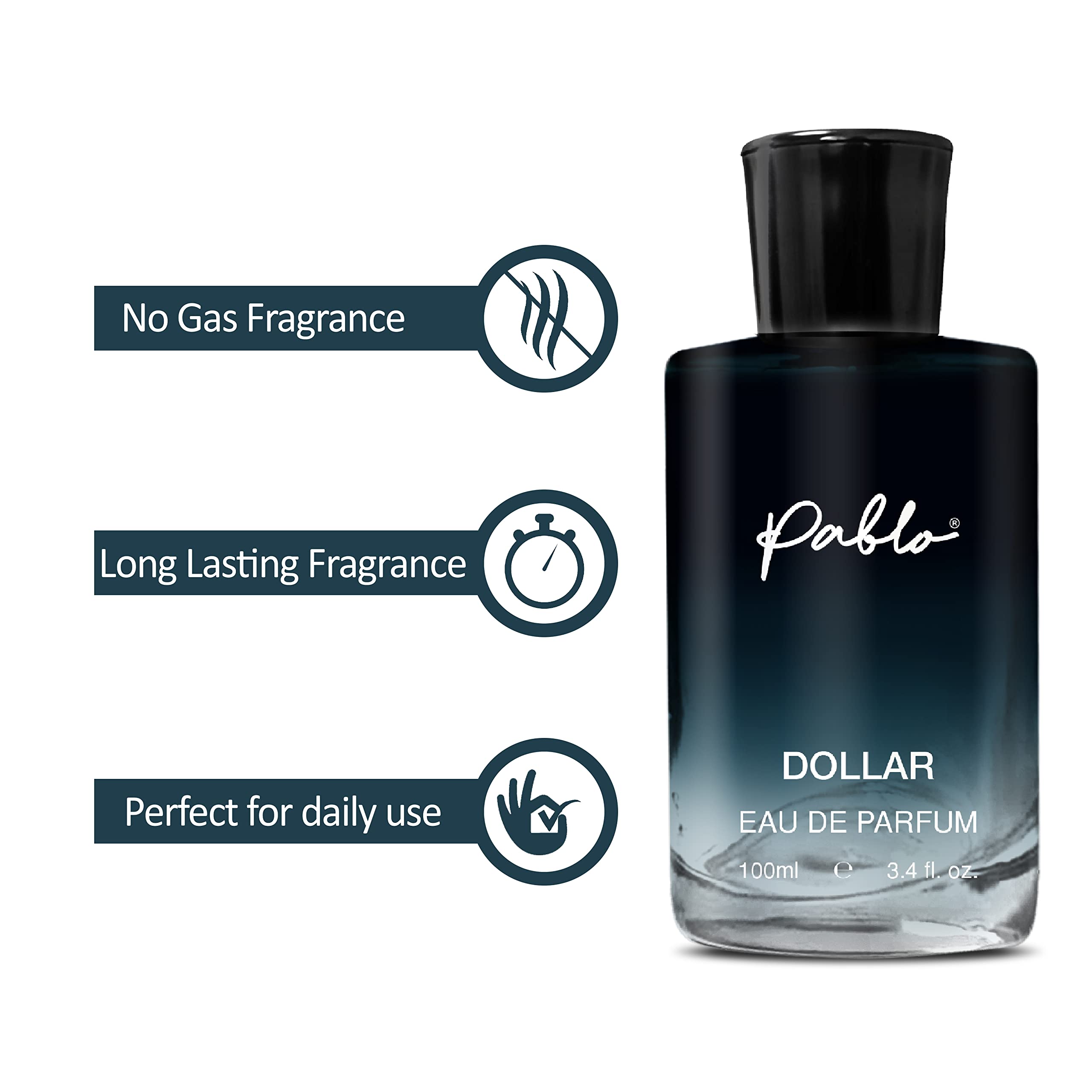 Premium Pablo Eau de Parfum for Men - Long Lasting Fragrance Cologne (100ml x 2) - Best Birthday & Anniversary Gift Set for Him - Perfect for Date Nights, Office & Special Occasions