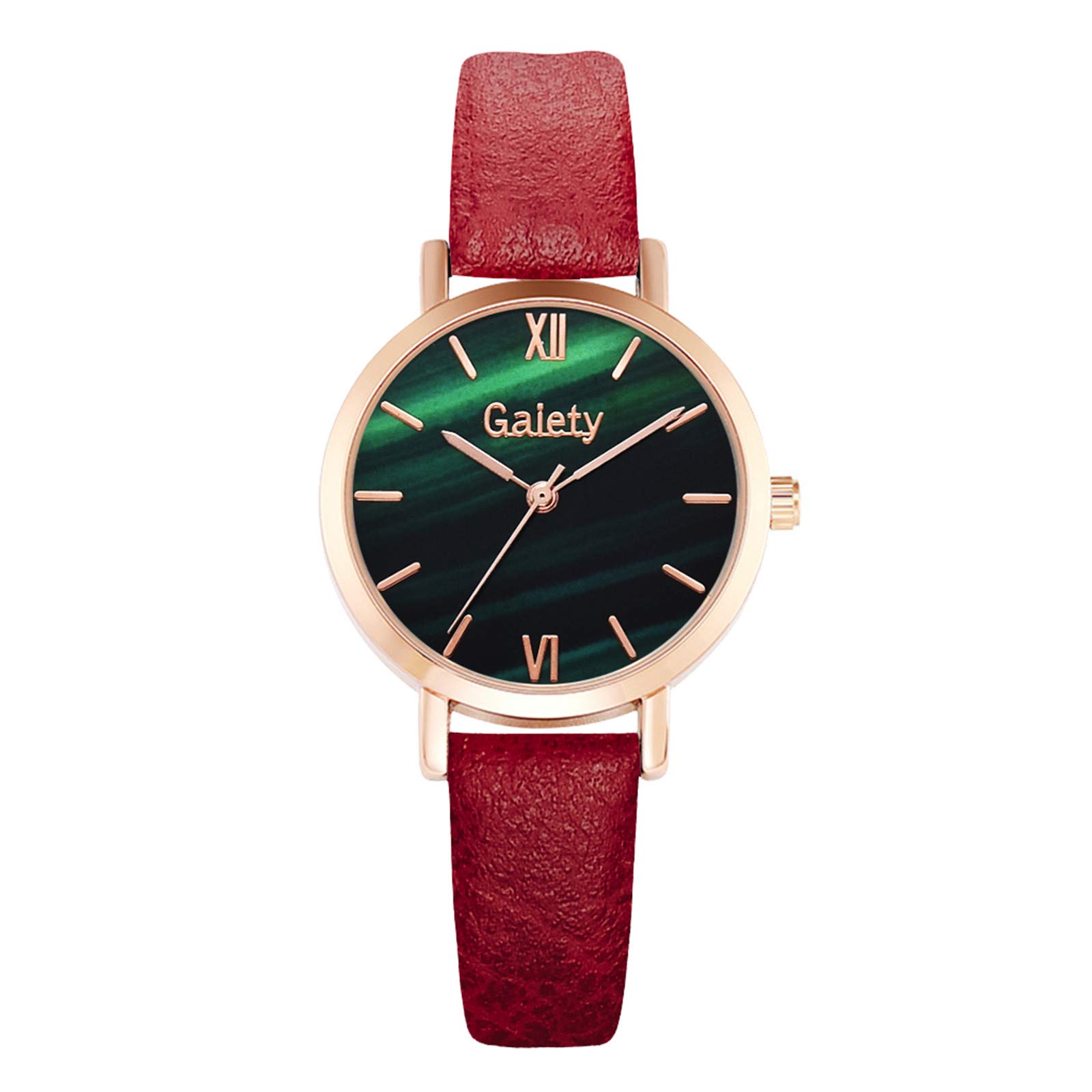 Luxury Women's Watch - Analog & Arabic Digital Quartz Timepiece with Leather Strap - Perfect for Office, Party, and Everyday Wear