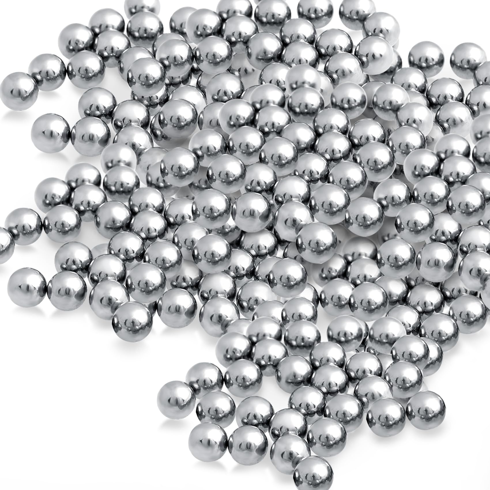 OIIKI 125 PCS 316 Stainless Steel Paint Mixing Balls - 4mm (0.16 Inch) Nail Polish & Model Paint Mixing Balls - Replacement Bearing Balls for Artists & DIY Projects - Perfect for Acrylic, Oil Paint & Epoxy Resin Mixing