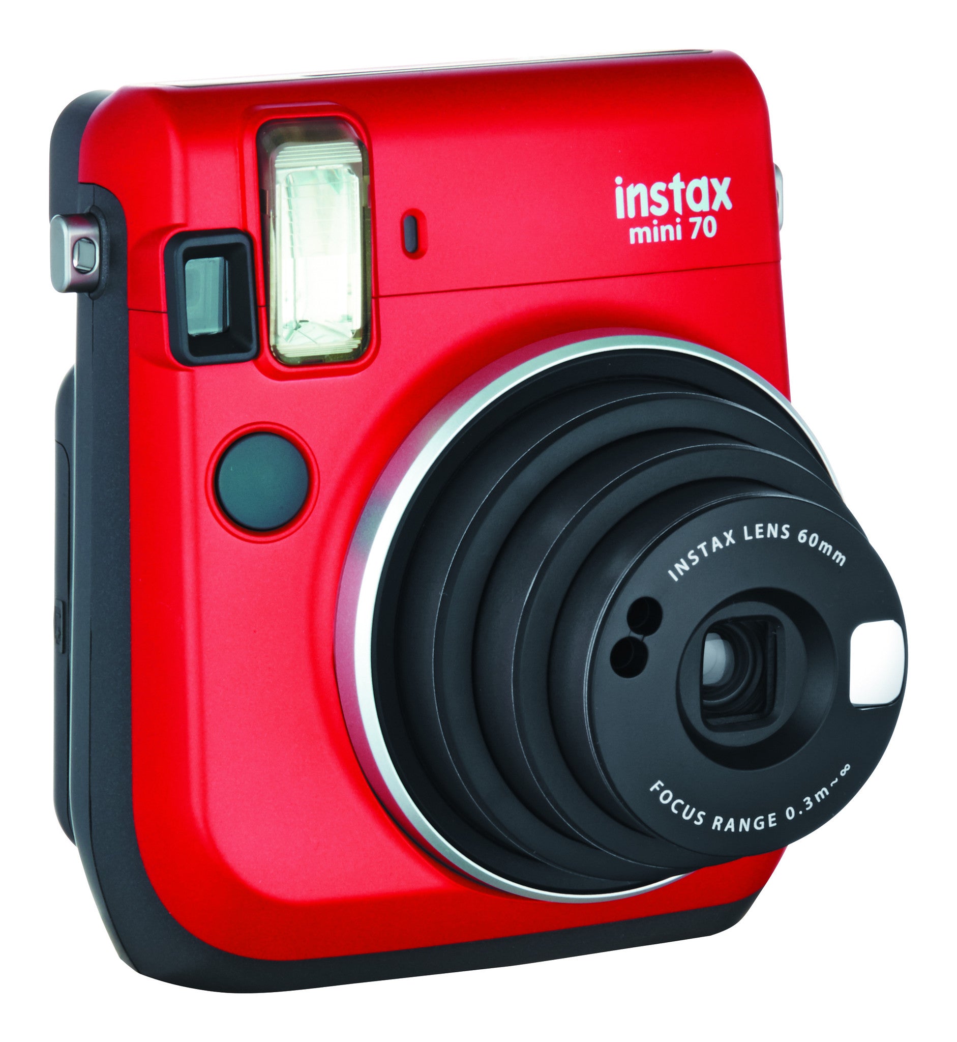 Fujifilm INSTAX Mini 70 Instant Camera - Compact Instant Film Camera with Built-in Flash & Selfie Mode (Passion Red) - Perfect for Travel, Parties, and Capturing Memories