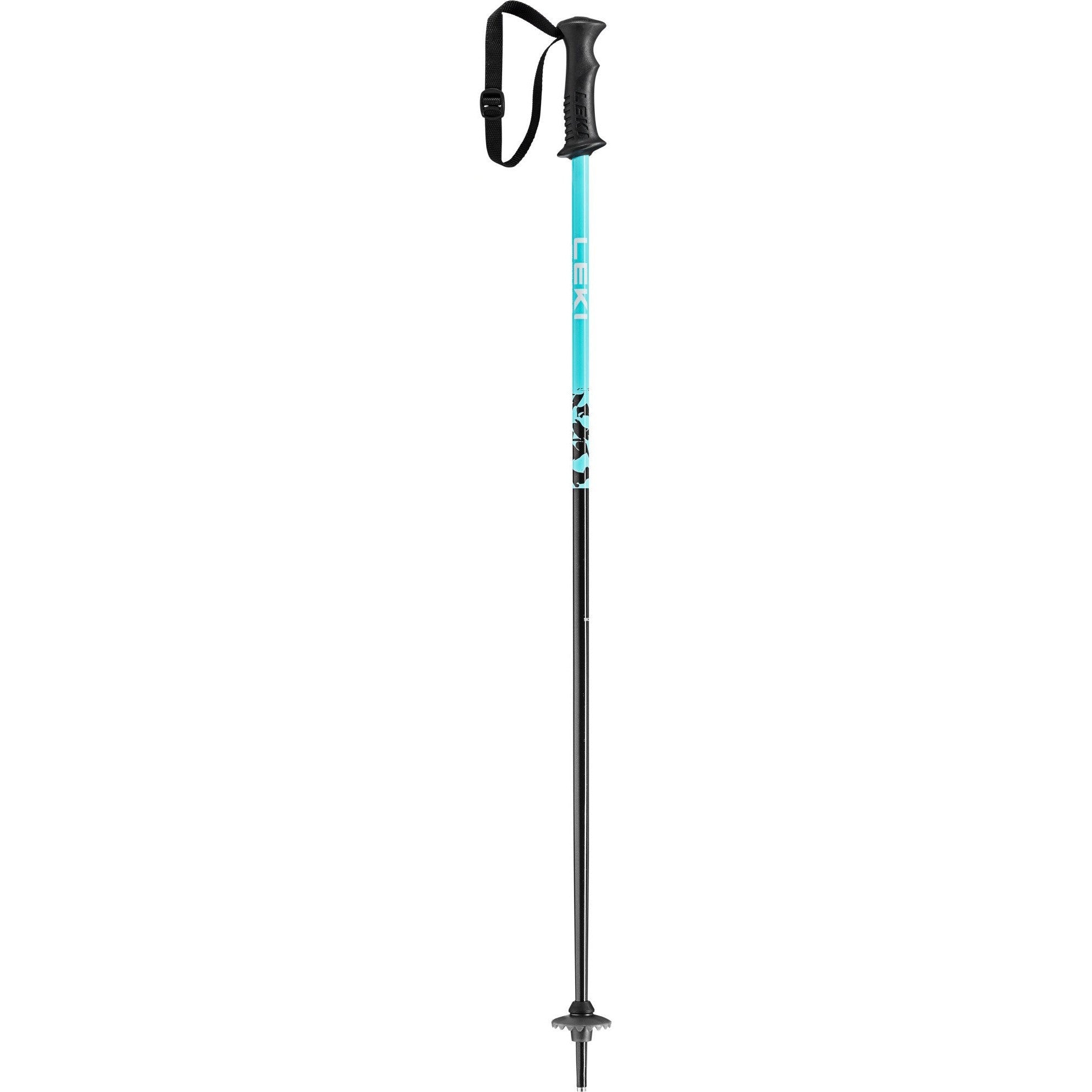 Leki 2024 RIDER Junior Ski Poles - Adjustable Aluminum Trekking Poles for Kids - Perfect for Snowboarding, Hiking & Outdoor Adventures