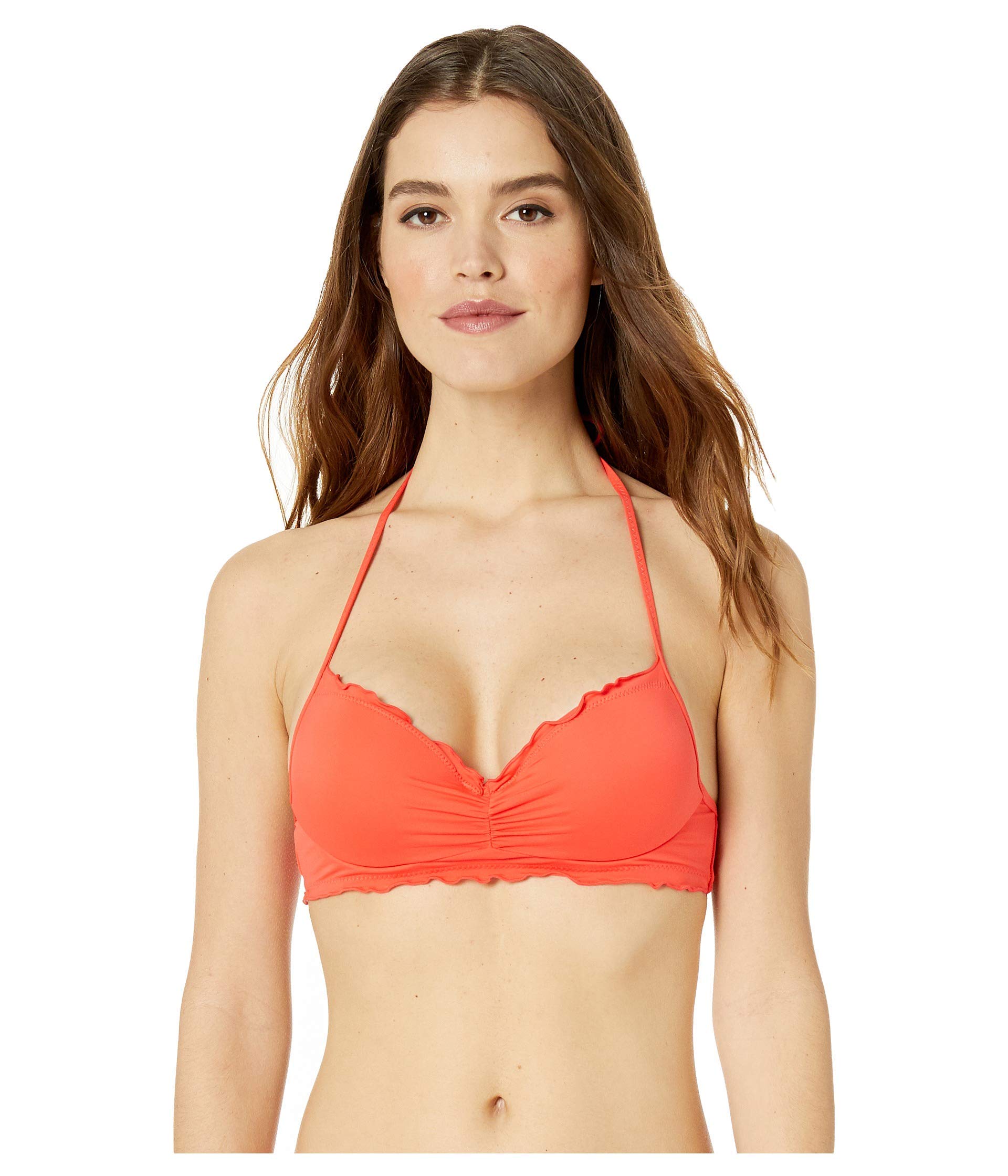 Hobie Women's Underwire Halter Hipster Bikini Top - Sexy Push Up Swimwear for Beach, Pool & Vacation | Perfect for Summer Swim, Tanning & Water Sports