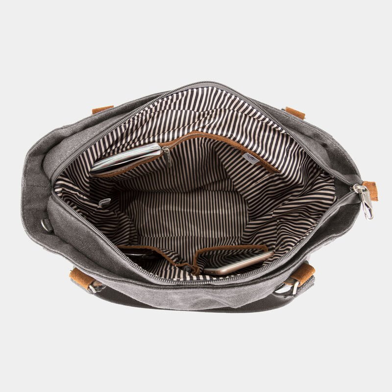 Travelon Anti-Theft Heritage Tote Bag - Secure Crossbody Purse for Women with RFID Blocking - Perfect for Travel, Commuting & Everyday Use