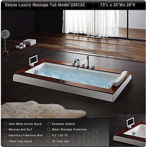 Fontana Hydro Massage Whirlpool Spa - Portable Inflatable Hot Tub for Relaxation & Therapy | Perfect for Backyard, Patio & Outdoor Use