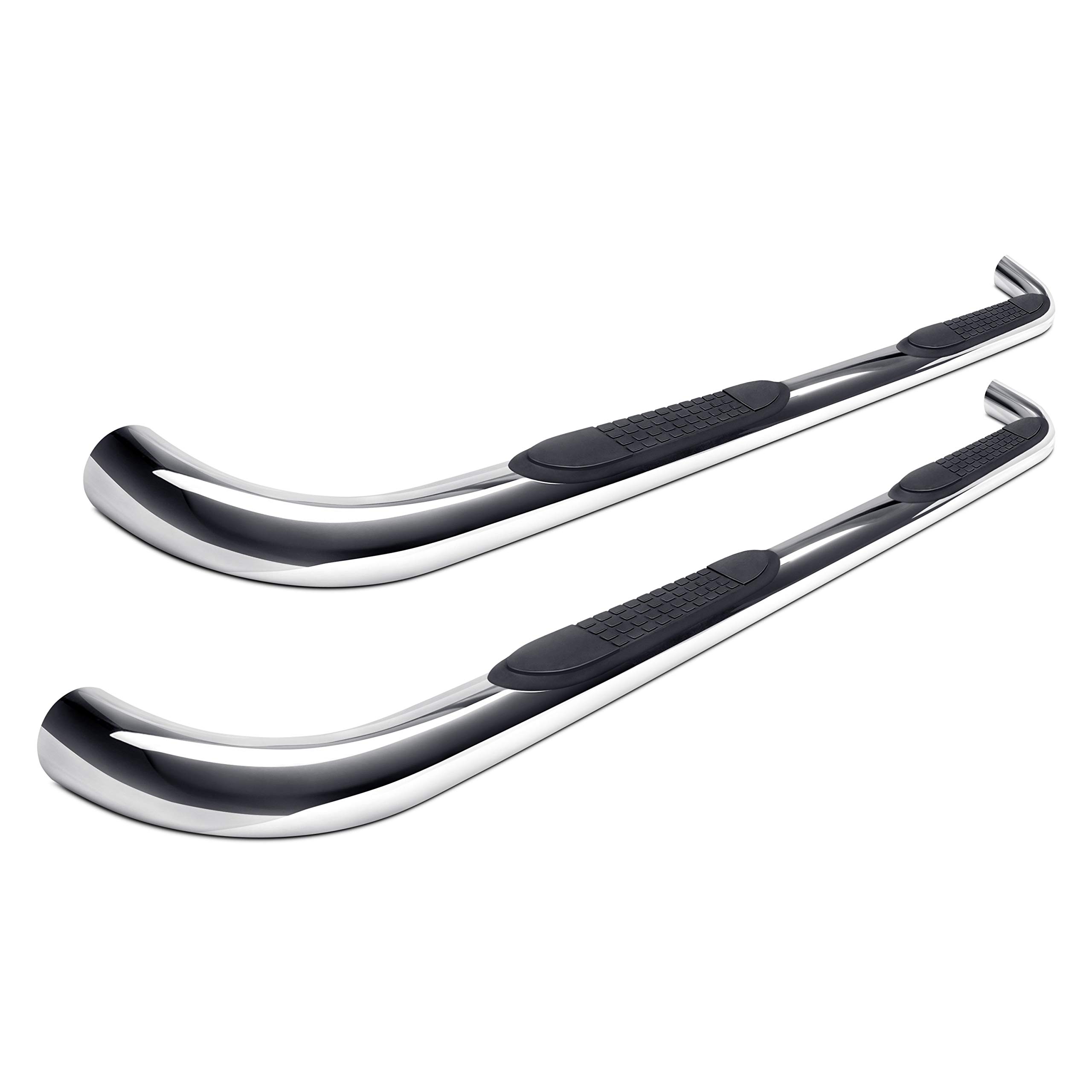 Steelcraft 240907 Black Powder Coated Nerf Bars - Heavy Duty Side Steps for Trucks & SUVs - Perfect for Off-Roading, Work & Daily Driving