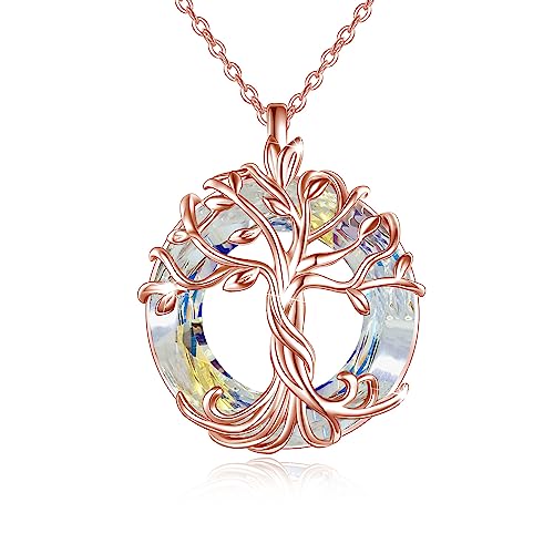 02-Rose Gold-White Crystal
