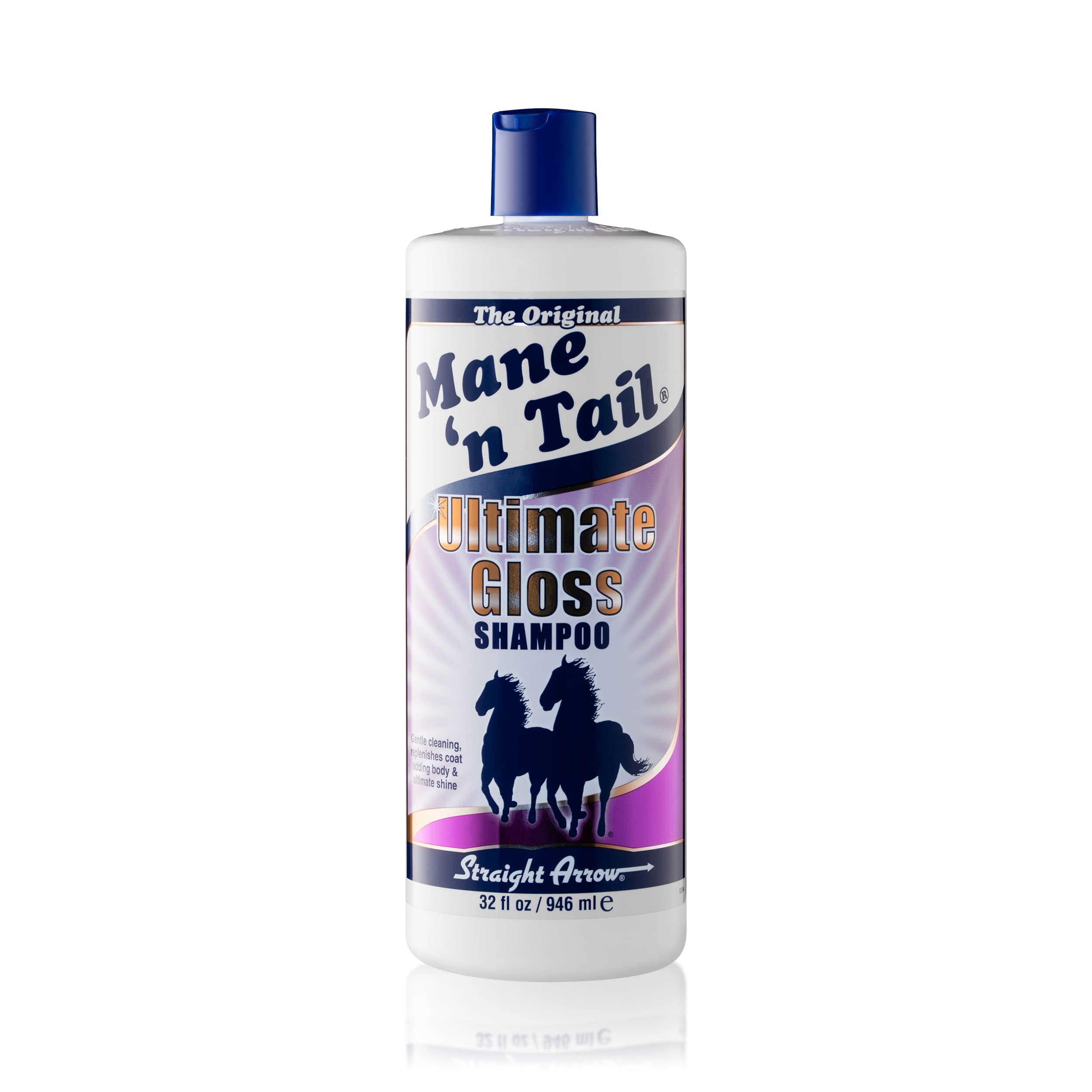 Mane 'n Tail Ultimate Gloss Shampoo for Horses & Humans - 32oz Moisturizing & Shine Enhancing Formula - Perfect for Show Prep & Daily Grooming