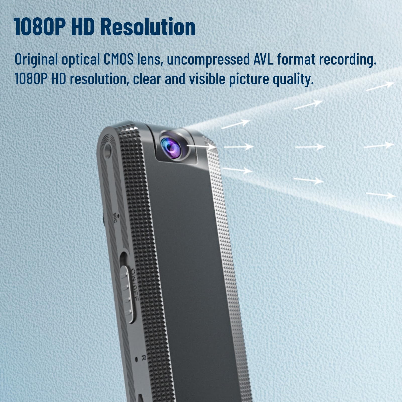 1080P HD Body Camera with Anti-Shake & Night Vision, 180° Rotatable Lens & Back Clip - Portable Sports Action Camera for Travel, Walking, Delivery, Security & Outdoor Activities