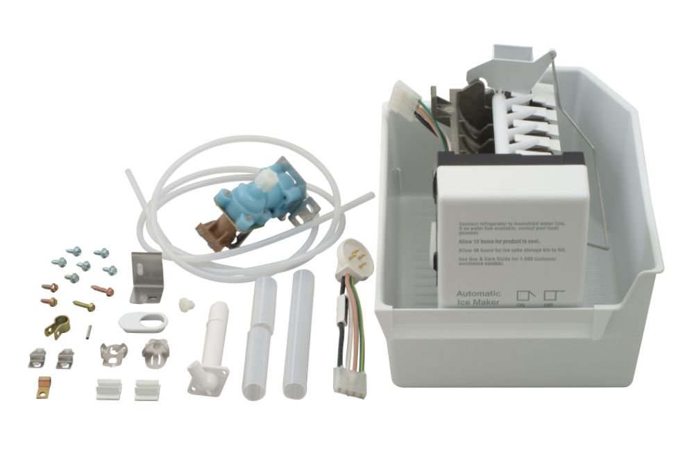 ForeverPRO 1129313 Refrigerator Ice Maker Kit - Compatible with Whirlpool Models 1129314, 1105298, 1114185, 1118554 - Round Plug Replacement Part for Easy DIY Installation - Perfect for Kitchen Appliance Repair & Maintenance