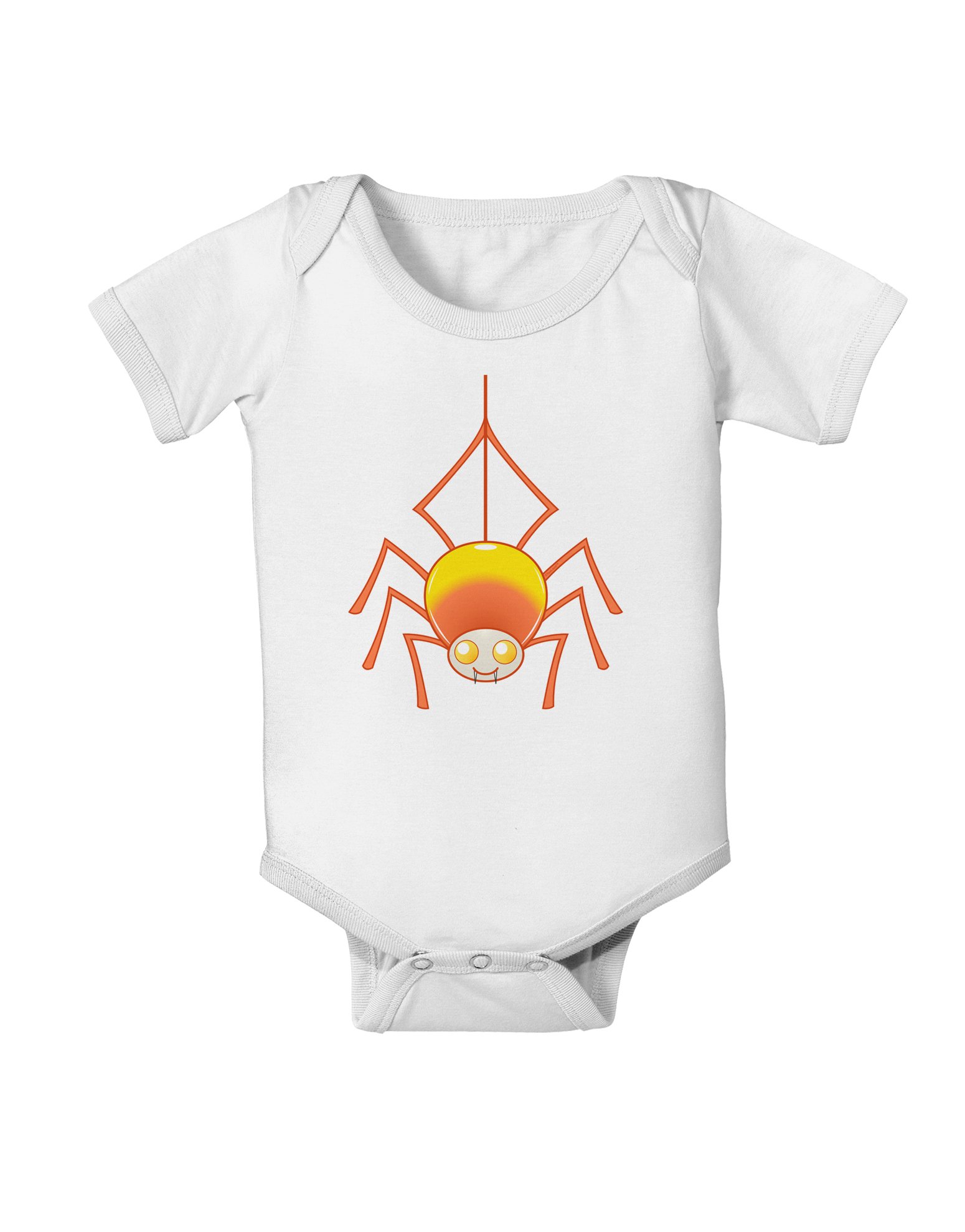Adorable Candy Corn Spider Halloween Baby Romper - Cute Infant Bodysuit for Halloween Parties & Photo Shoots | Perfect for Newborns & Toddlers