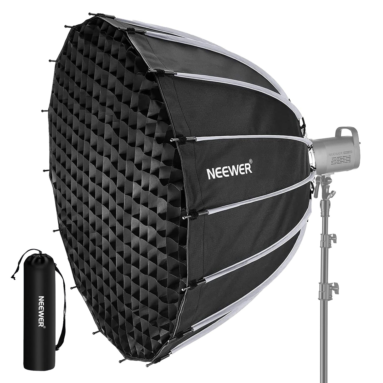 NEEWER 55CM/65CM/85CM/120CM Photography Parabolic Softbox Light Modifier - Perfect for Portrait, Product, and Studio Photography