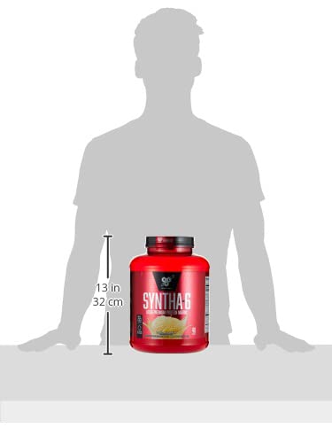 BSN SYNTHA-6 Protein Powder - Vanilla Ice Cream Flavor, 80oz Whey Protein Supplement for Muscle Recovery & Growth | Post-Workout, Meal Replacement, Fitness Nutrition