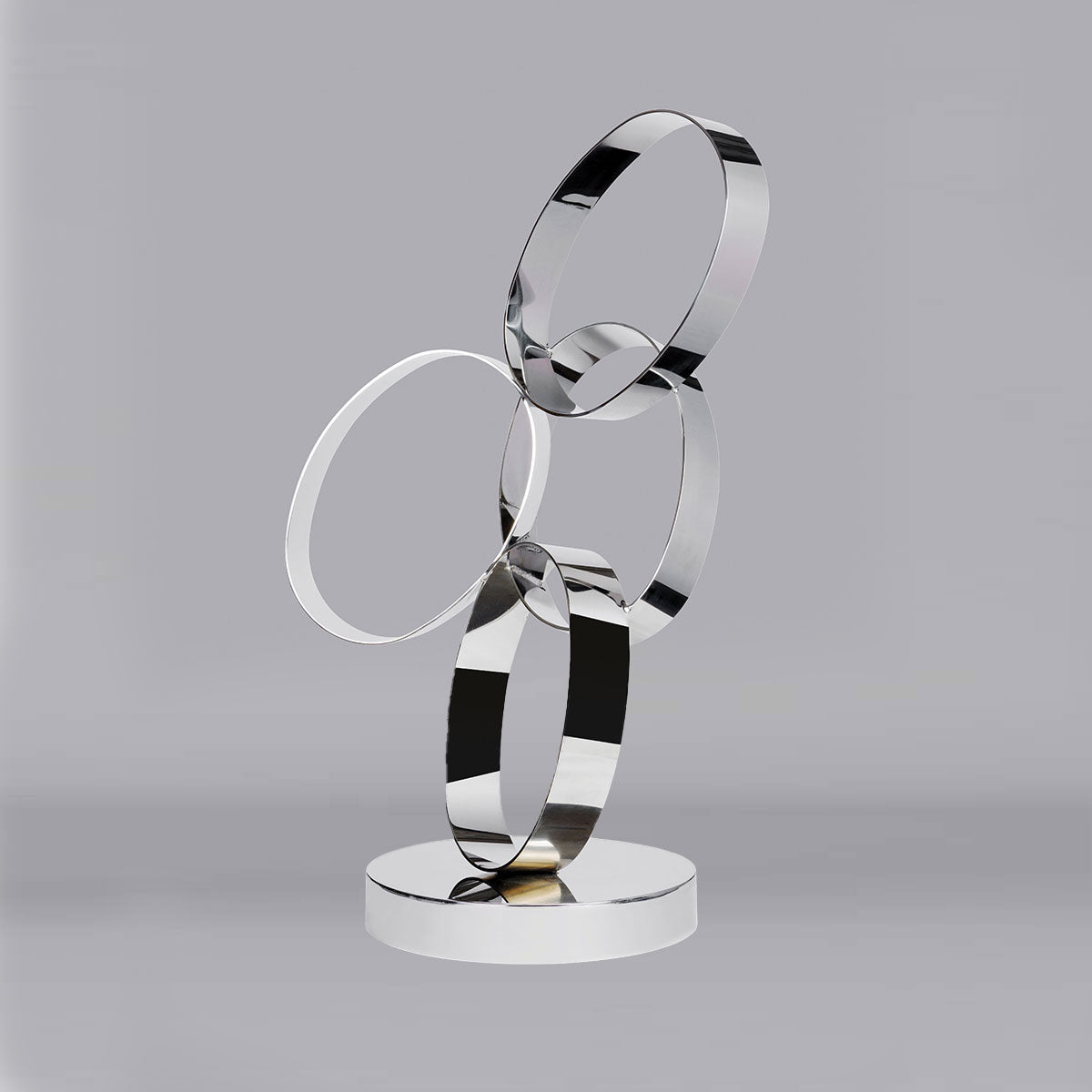 Iron Ribbon 26 Sculpture - Modern Abstract Metal Art for Home & Office Decor - Perfect for Living Room, Bedroom, or Garden Display