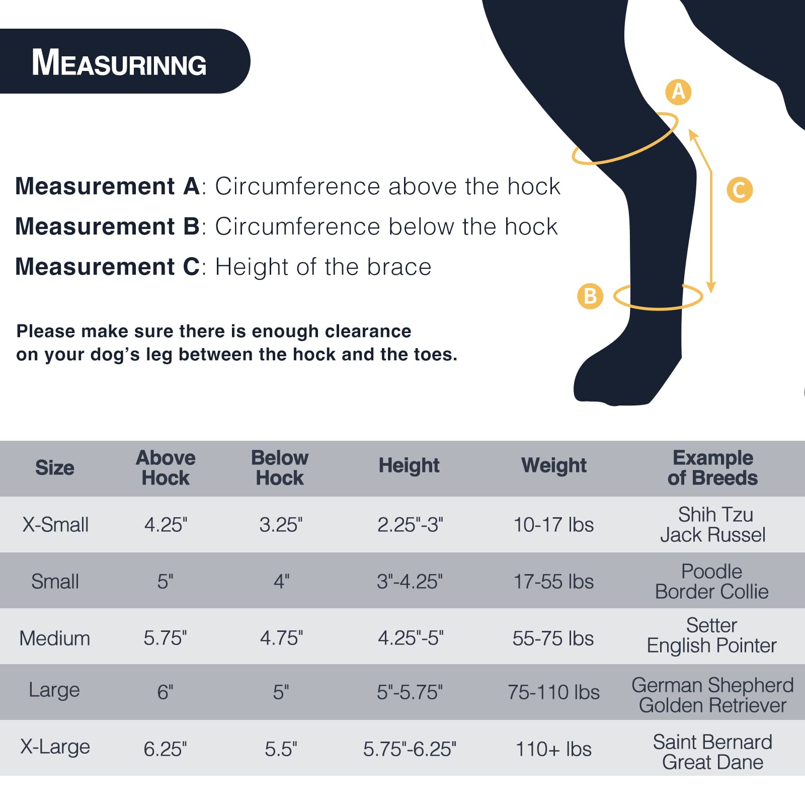 Dog Leg Braces for Back Leg Support - Adjustable Hock Joint Brace with 3 Metal Springs for Dogs with Fractures, Sprains & Arthritis (X-Large) - Ideal for Post-Surgery Recovery, Mobility Aid & Injury Prevention