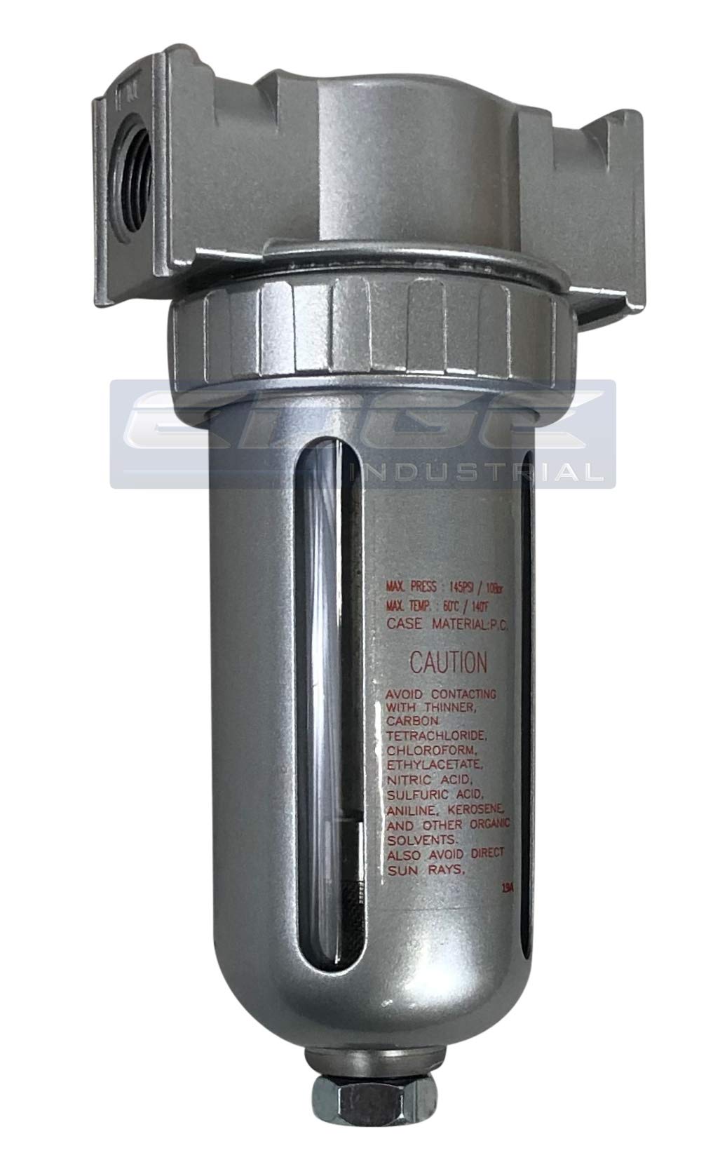 High-Quality In-Line Desiccant Air Dryer for Compressed Air Systems - Perfect for Pneumatic Tools, Spray Booths & Plasma Cutters (1/2