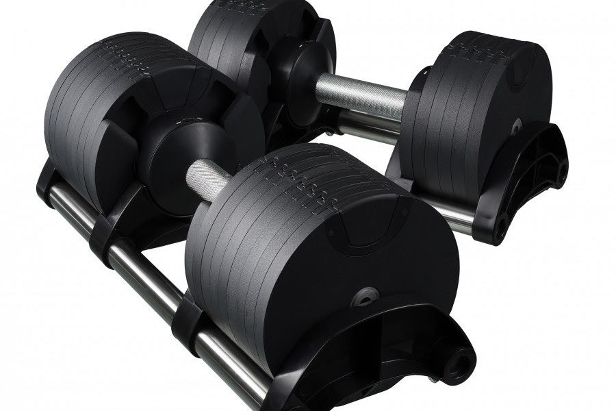 NÜOBELL 80lb Adjustable Dumbbells Set - Premium Home Gym Equipment for Strength Training & Weight Lifting - Perfect for Home Workouts, CrossFit, and Fitness Enthusiasts