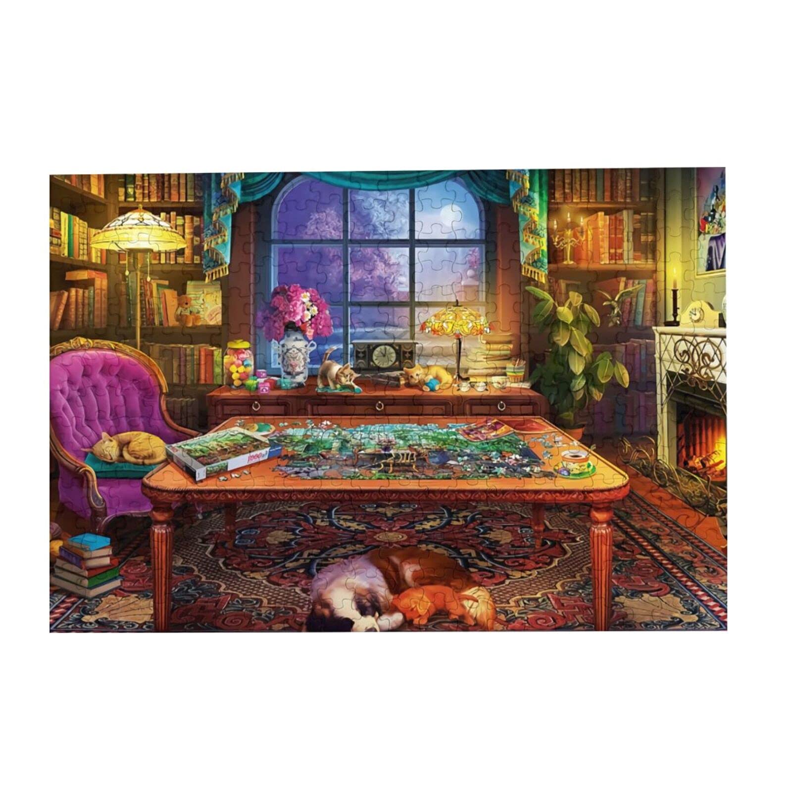 300-Piece Wooden Jigsaw Puzzle for Adults & Kids - Large Christmas Puzzle Game, Creative Wall Art & Home Decor Gift for Teens - Stress Relief & Family Fun Activity