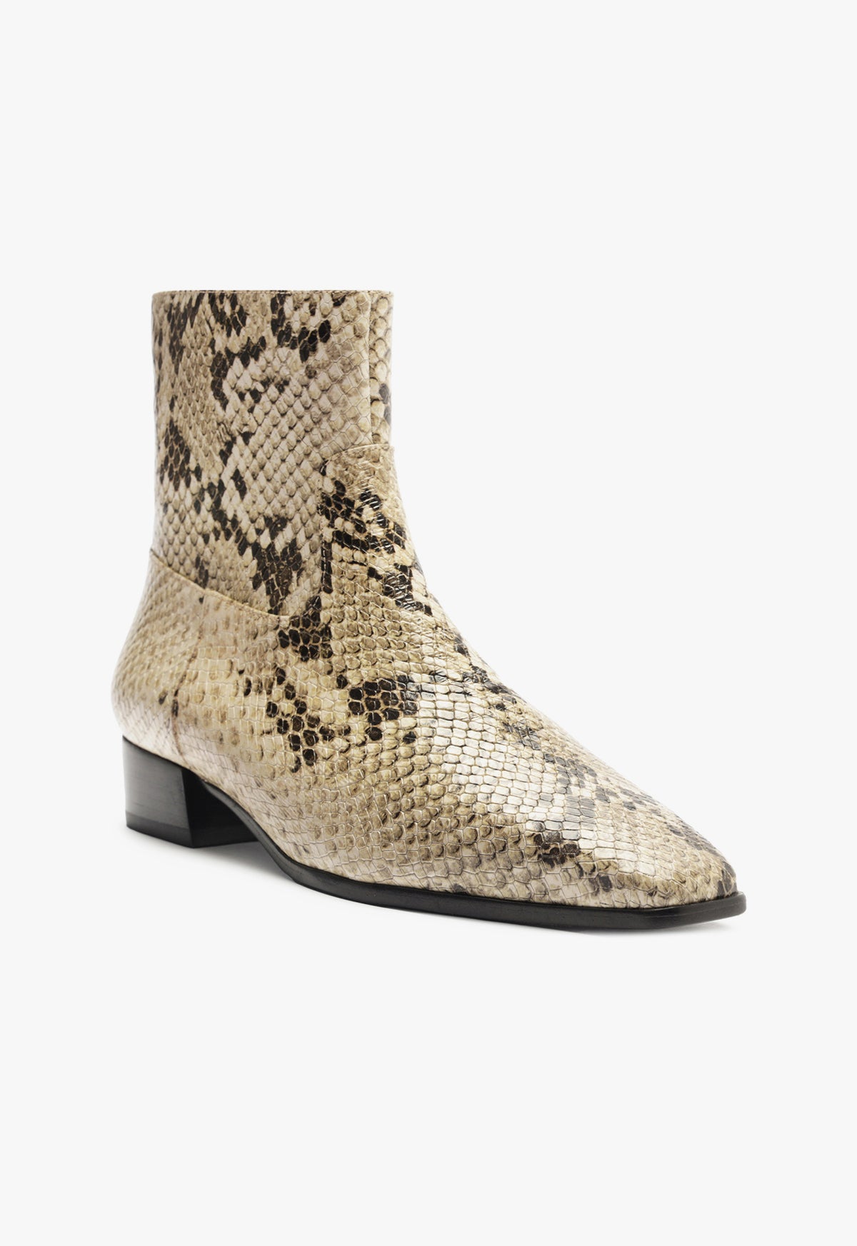 Helena Leather Bootie F24 - Low Heel Height Women's Ankle Boots (S2204400010006) - Perfect for Casual Outfits, Office Wear & Fall Fashion