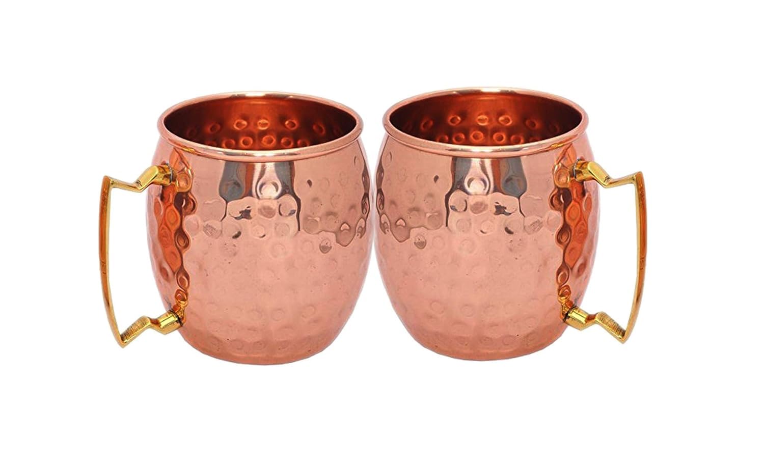 Premium 20oz Moscow Mule Mugs Set of 2 - Pure Copper Cups for Cocktails, Gift Box Included | Perfect for Moscow Mule, Mojito, Whiskey & Iced Coffee | Rust-Free Copper Mugs with Ergonomic Handle for Home Bar & Outdoor Parties