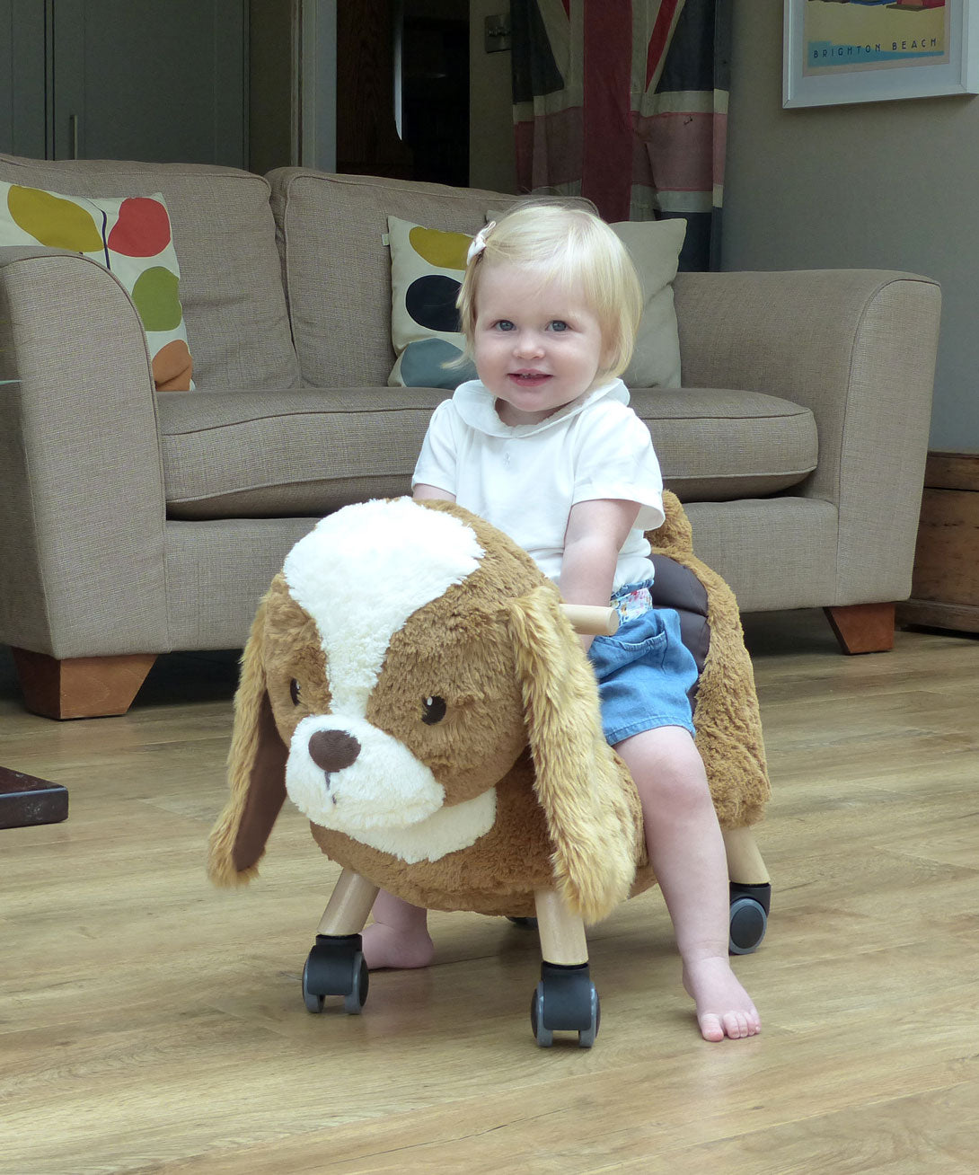 Peanut Pup Ride On Toy - Fun and Safe Toddler Push Bike for Indoor & Outdoor Play - Perfect for Kids' Birthday Gifts and Playroom Activities
