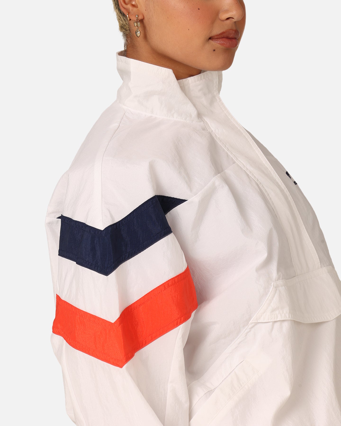 Adidas Women's Half Zip Windbreaker Jacket - Lightweight Water-Resistant Running Hoodie (Cloud White) for Outdoor Jogging & Casual Wear