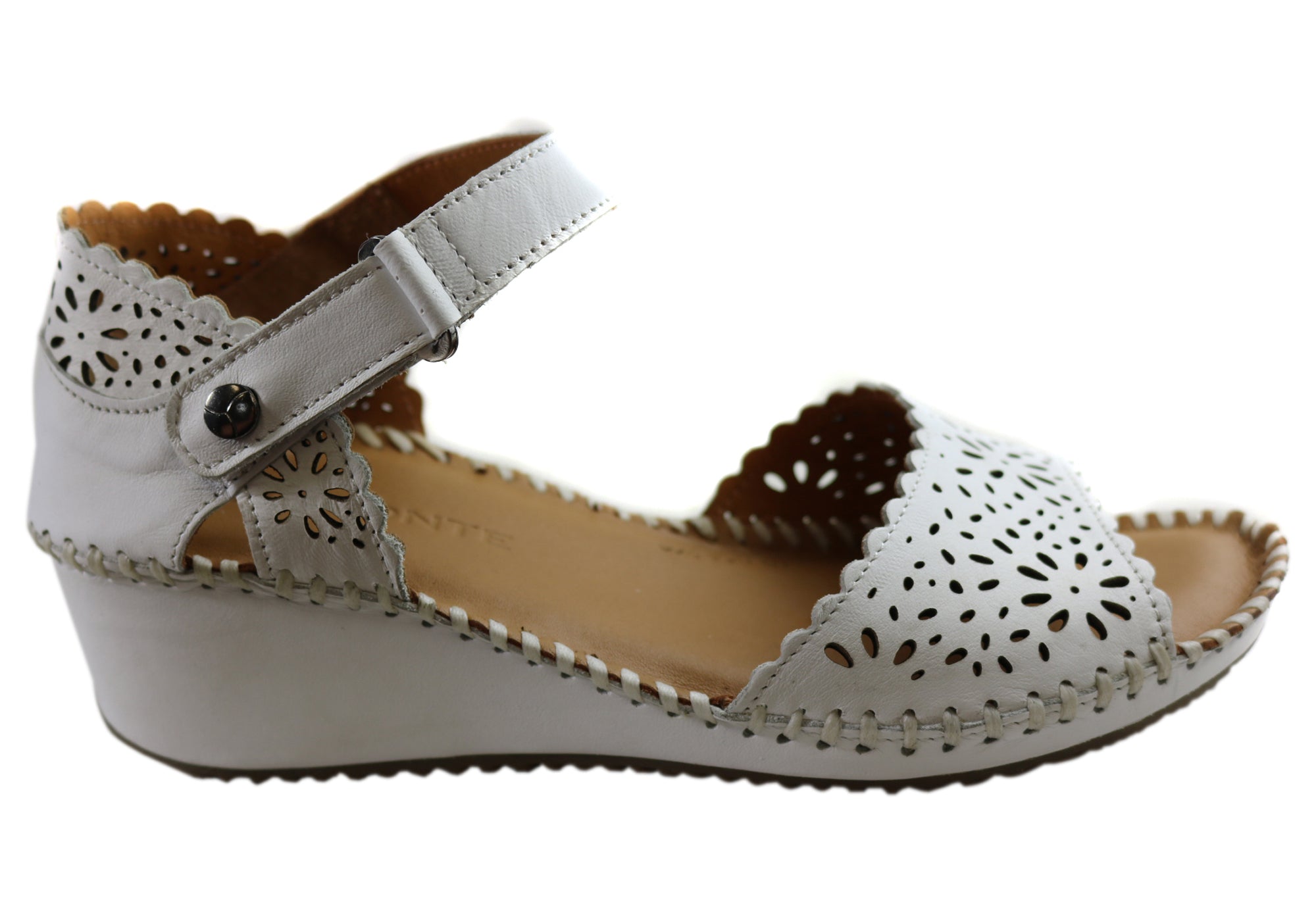Orizonte Franni Women's Comfortable Leather Wedge Sandals - European Style Summer Casual Shoes for Walking, Travel & Beach Outfits