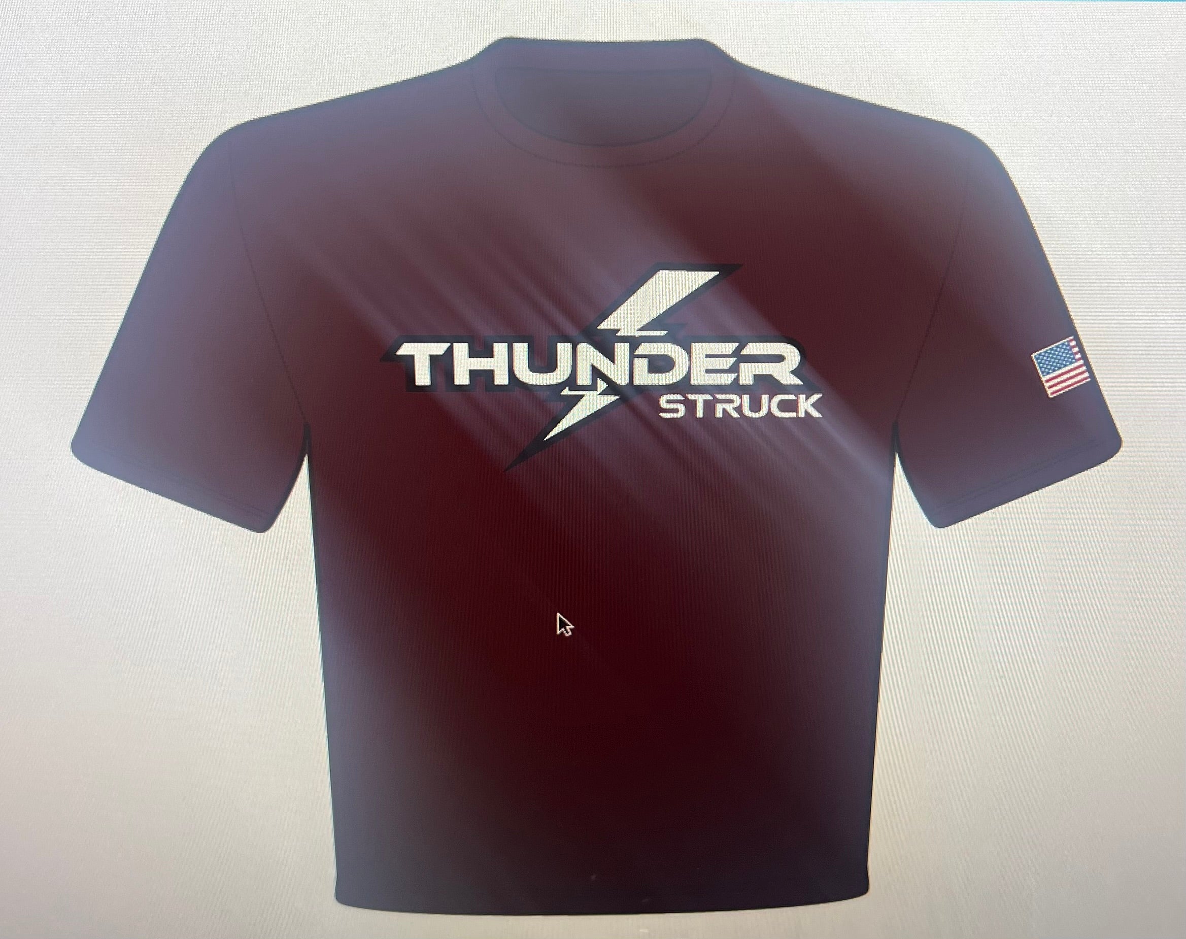 Thunderstruck Champro Juice Sublimated Maroon T-Shirt - High-Performance Athletic Tee for Sports, Workouts & Casual Wear