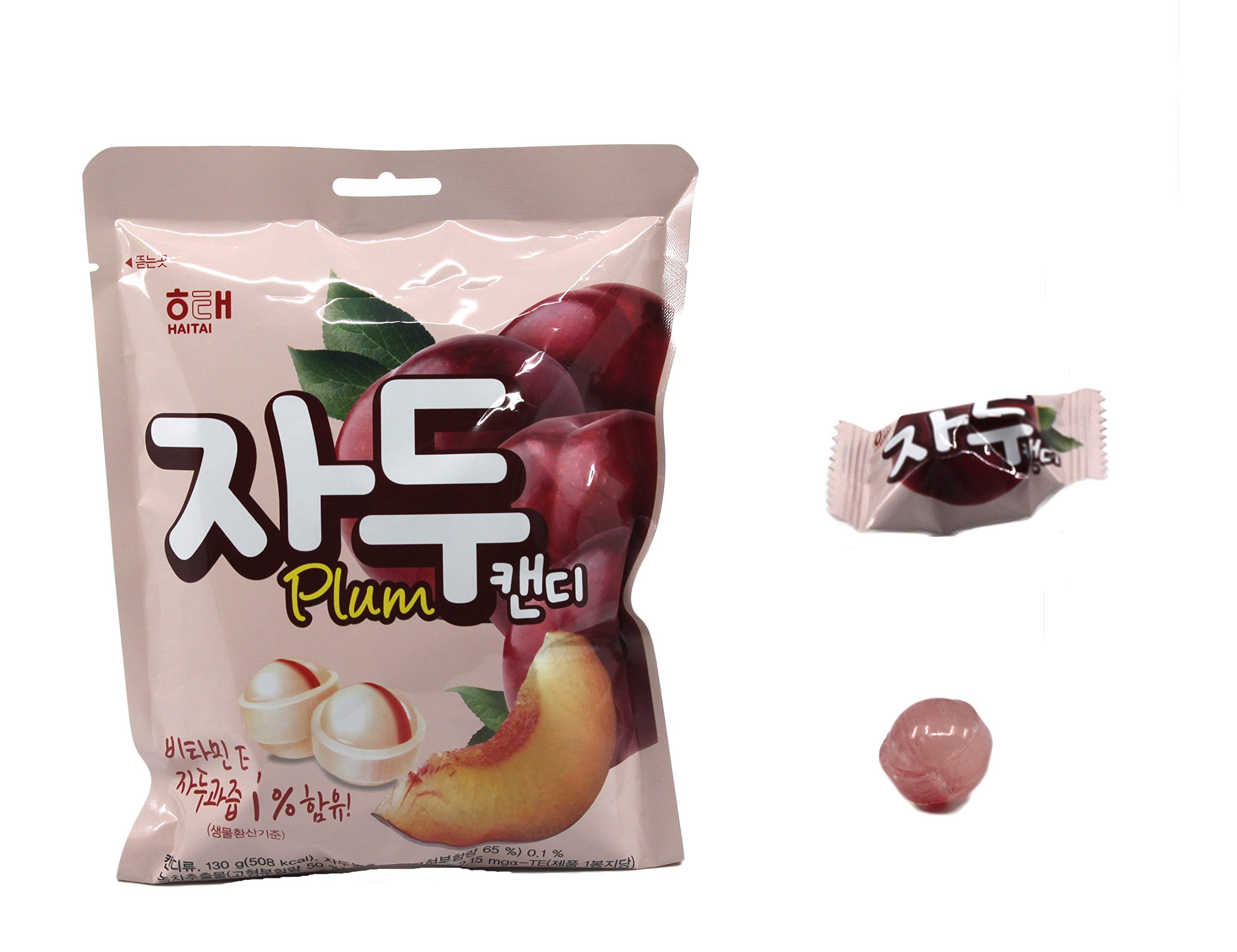 Korean Plum Flavor Hard Candy - K-Food Traditional Snack (130g/4.58oz) - Perfect for Office Snacks, Travel Treats & Asian Gift Boxes