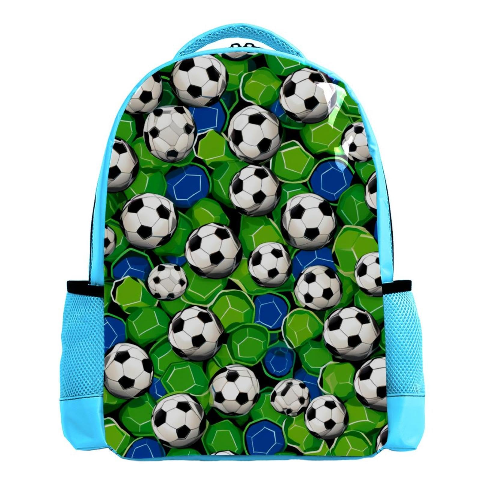 Best Travel Backpack for Men & Women - Lightweight Durable Hiking Backpack with Floral Soccer Ball Design - Perfect for Camping, Gym, School & Outdoor Adventures