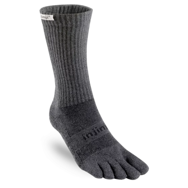 Injinji Trail Midweight Crew Socks - Moisture Wicking, Blister Prevention for Hiking, Running & Outdoor Activities