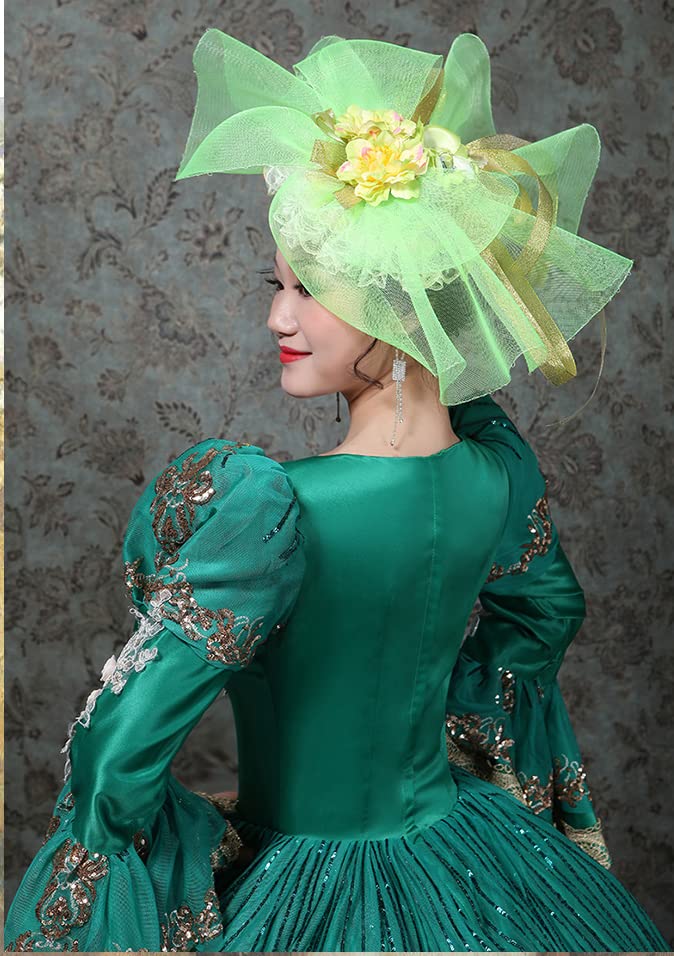 Victorian Renaissance Queen Costume for Women - Elegant Long Rococo Masquerade Party Dress | Perfect for Halloween, Cosplay, Renaissance Fairs & Themed Events